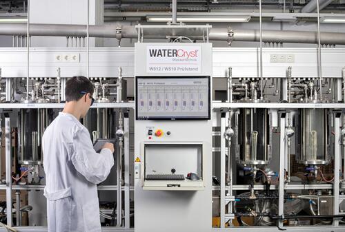WATERCryst Wassertechnik Prüfstand